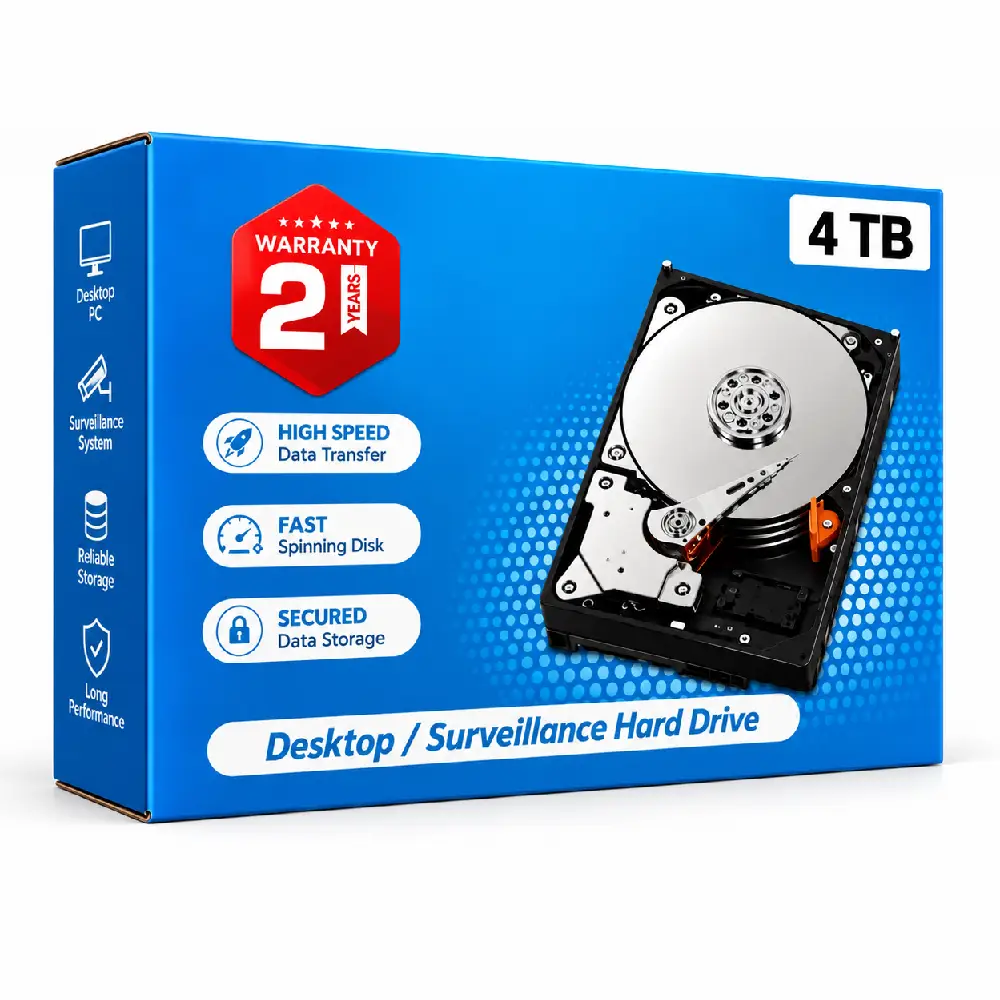 Pullout Internal Desktop Hard Disk Sata 4TB